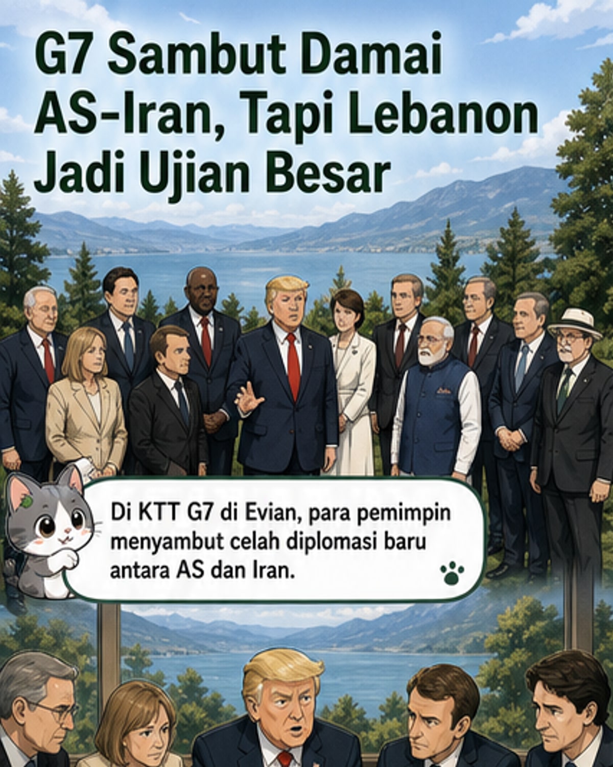 G7 Desak Gencatan Senjata di Lebanon
