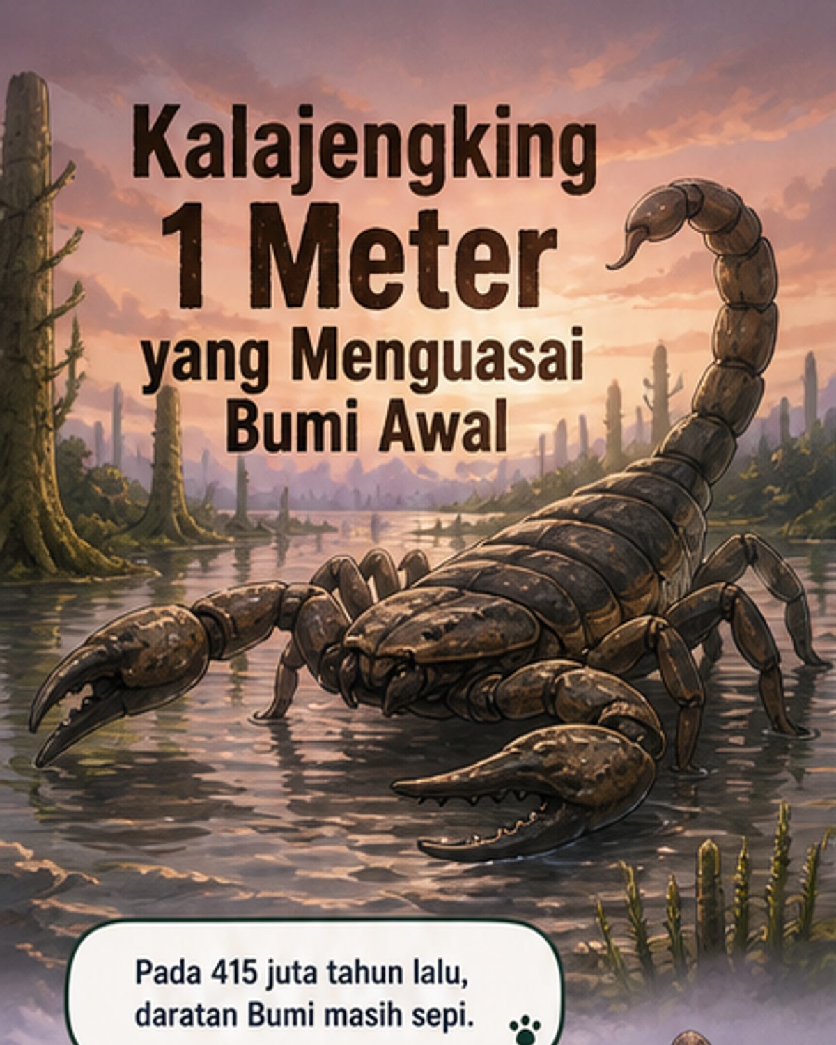 Kalajengking 1 Meter di Zaman Purba