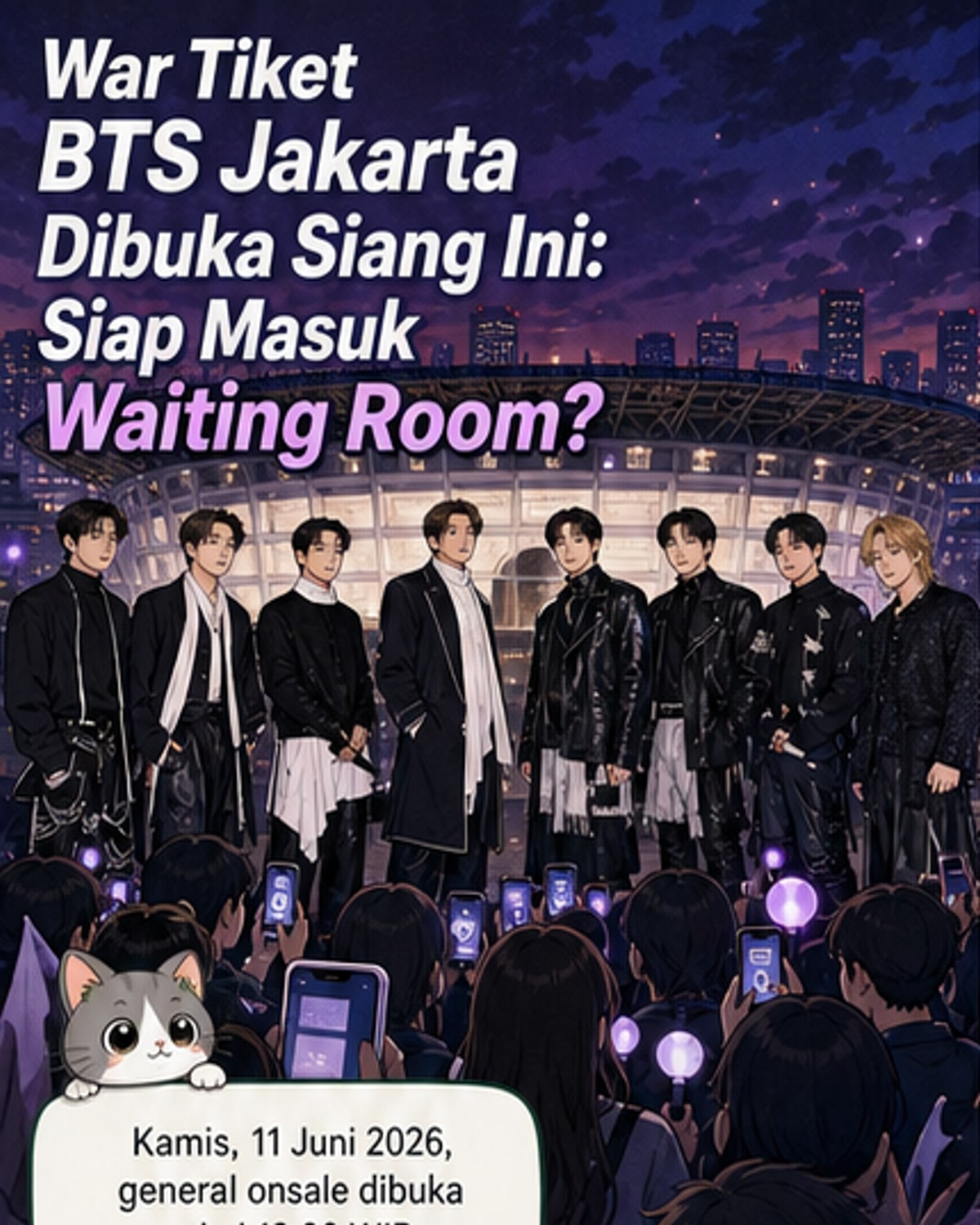 BTS Kembali ke Jakarta sebagai Grup Lengkap
