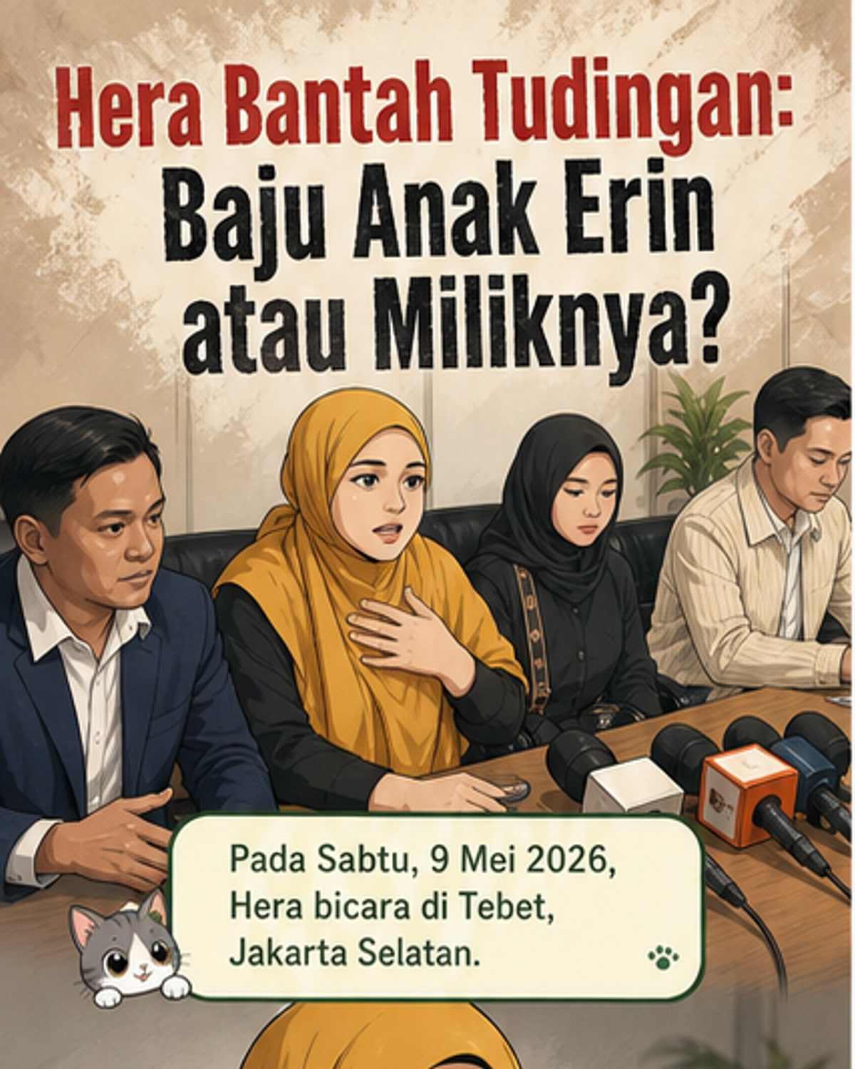 Hera Bantah Pakai Baju Anak Erin