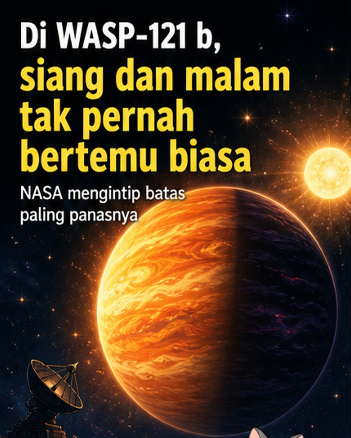Arus Atmosfer Ekstrem di Planet WASP-121b