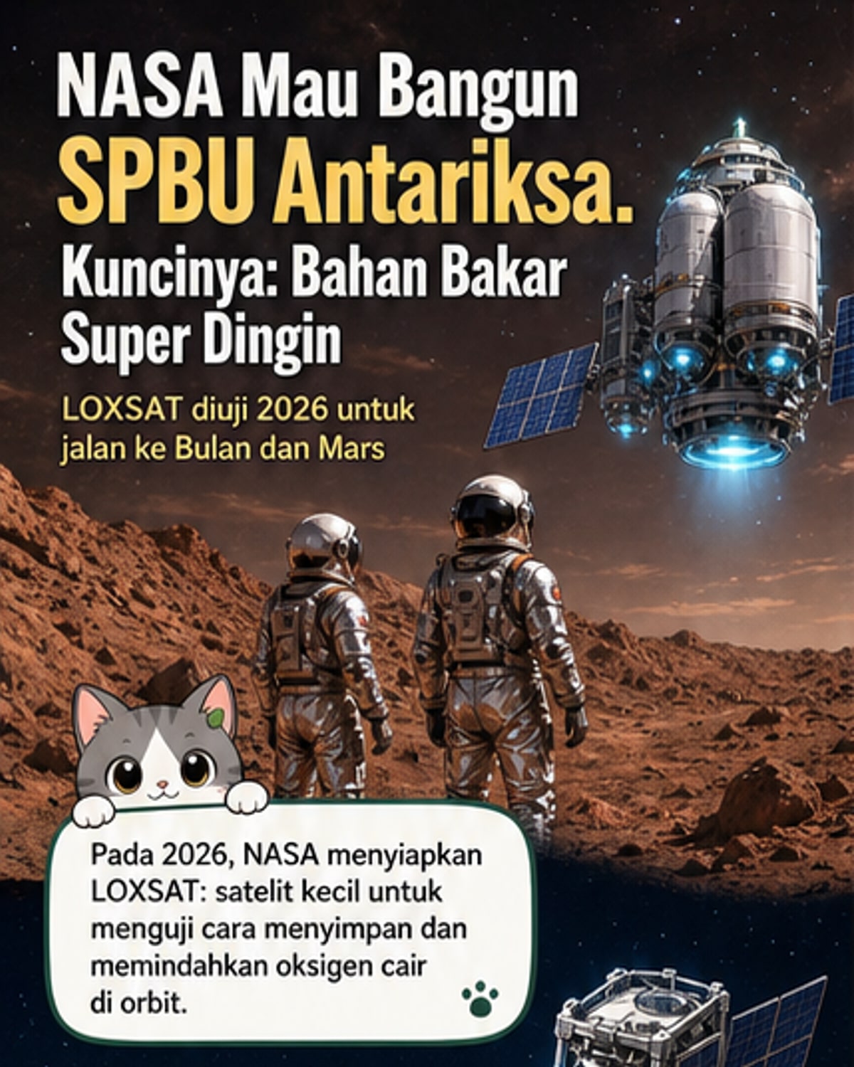 NASA Uji SPBU Antariksa 2026