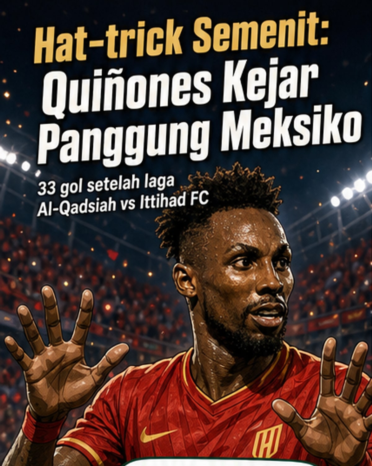 Hat-trick Quiñones, Top Skor Dunia