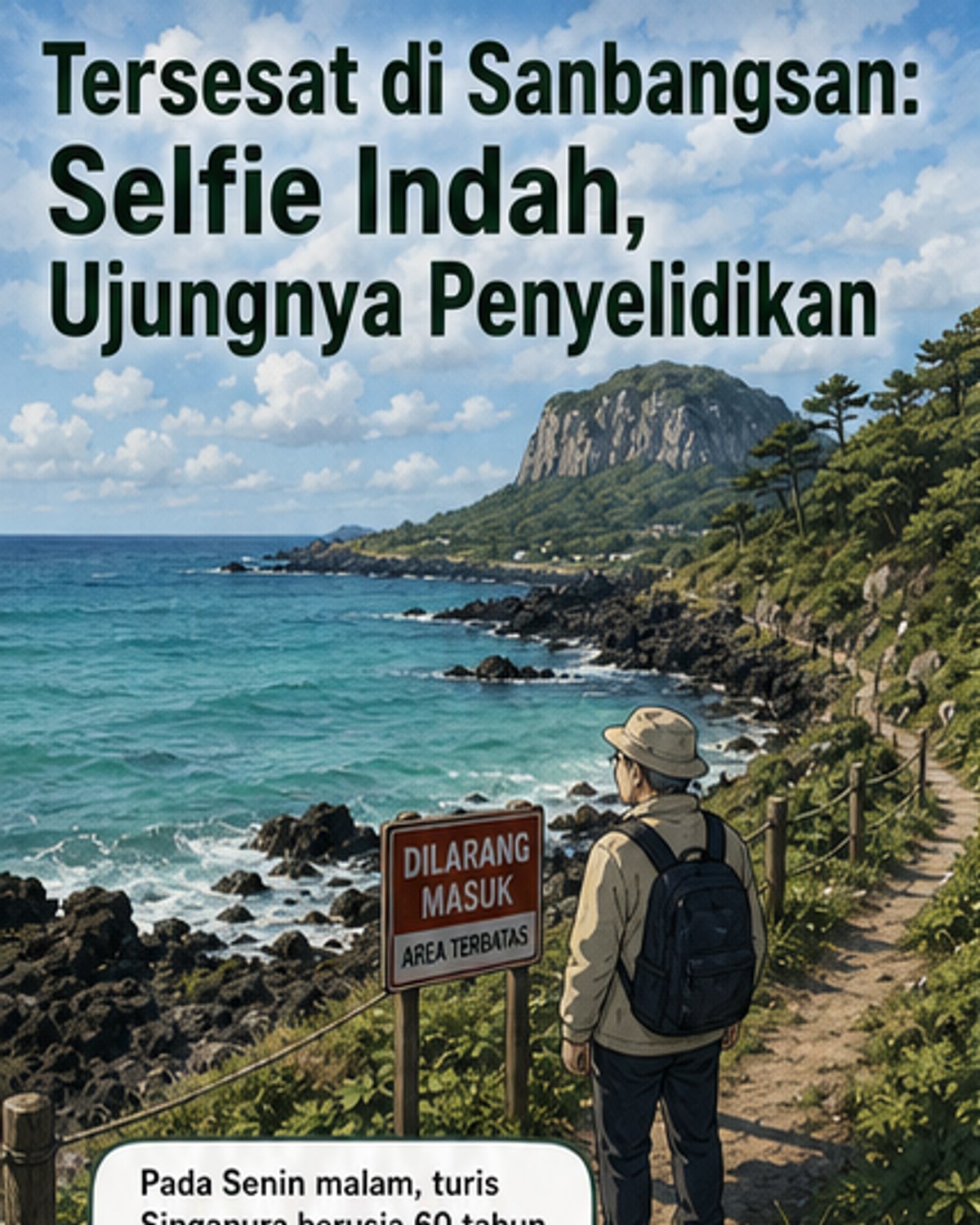 Turis Singapura Masuk Area Terlarang di Jeju