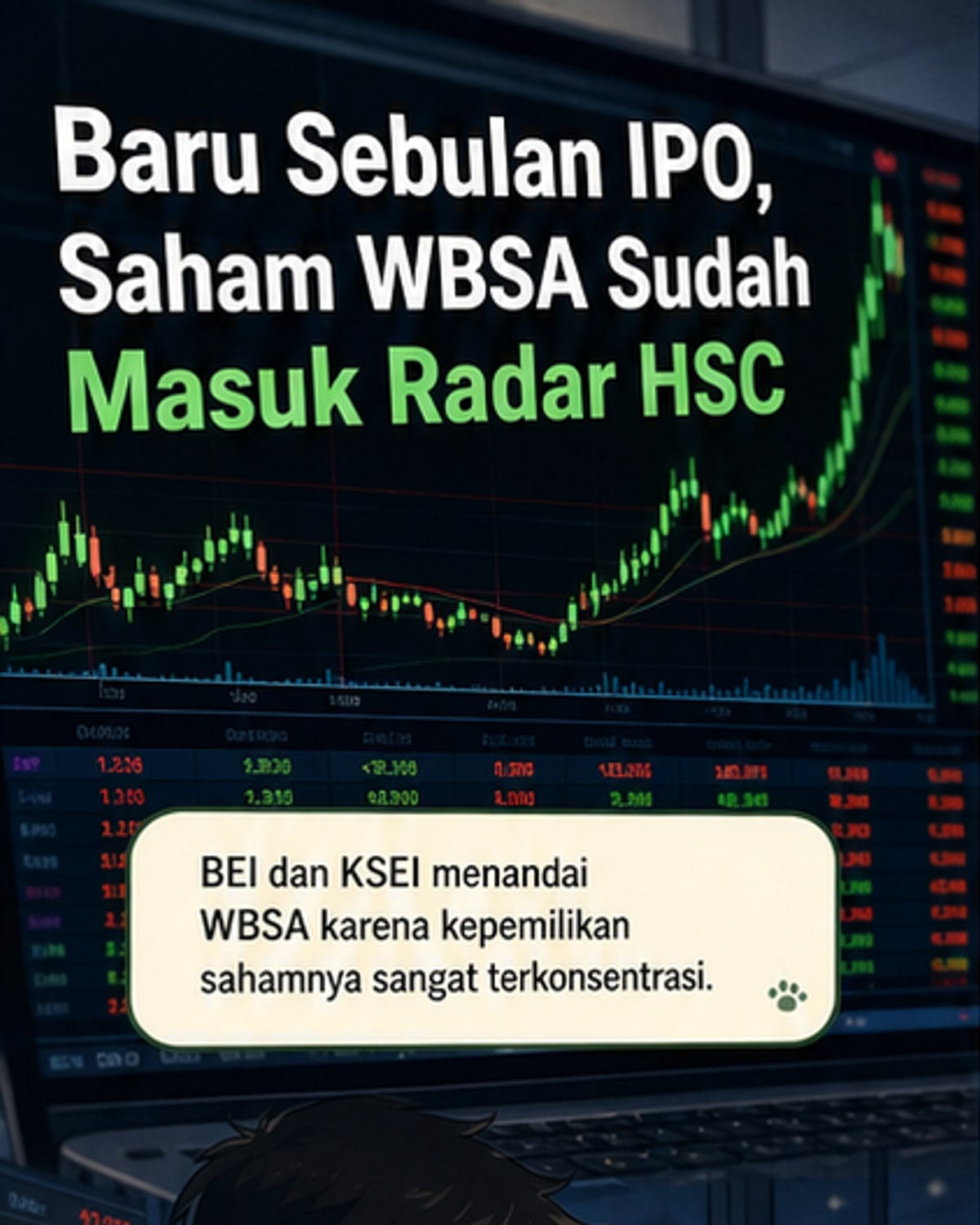 Saham WBSA Terkonsentrasi 95,8%
