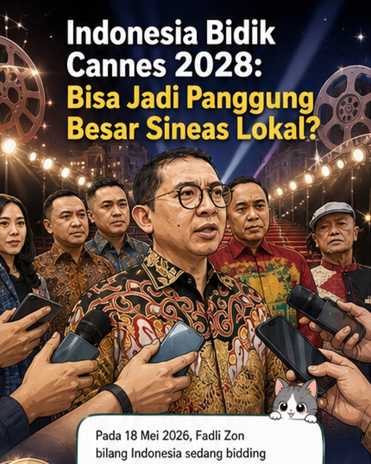 Indonesia Incar Penghargaan Tertinggi di Cannes 2028