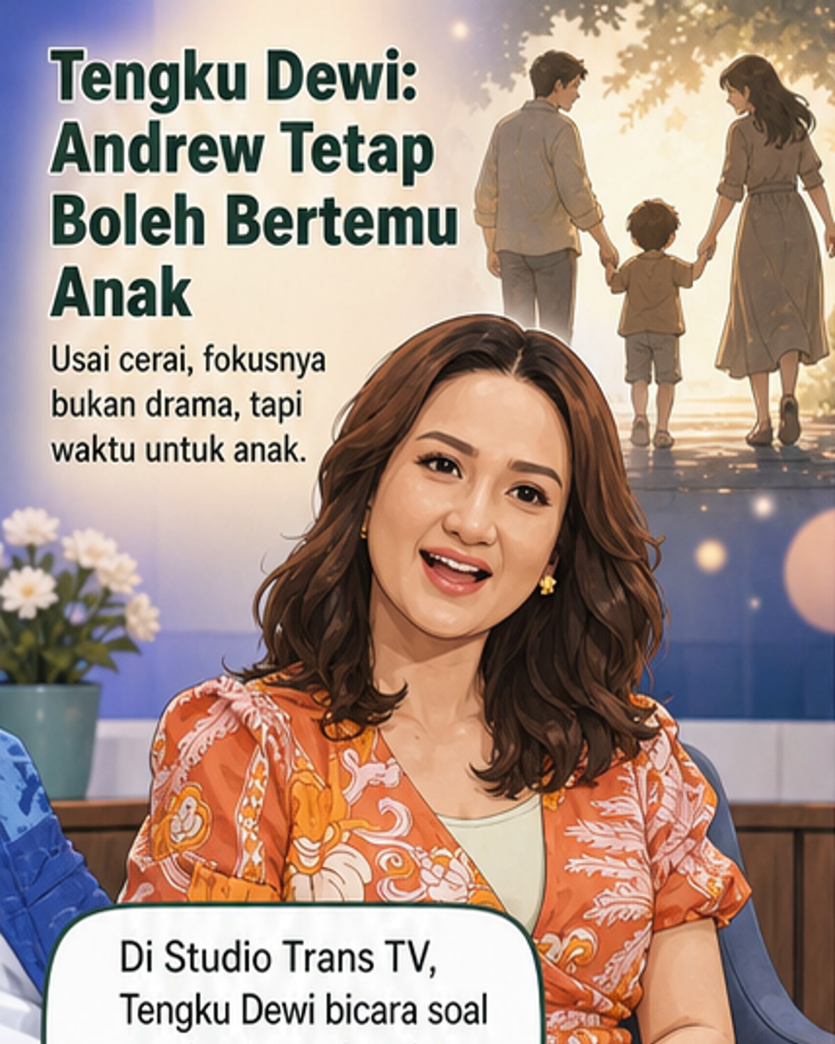 Tengku Dewi Buka Suara Soal Pengasuhan Anak