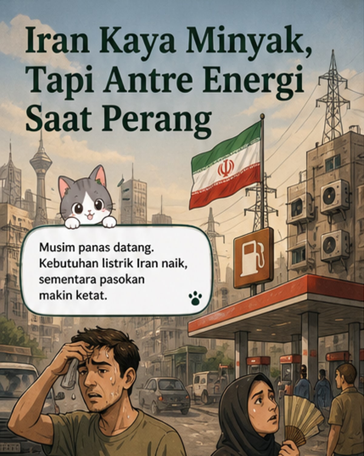 Iran Terjepit: Krisis Energi di Tengah Perang