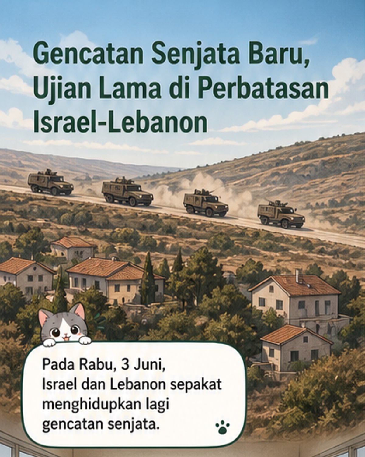 Israel dan Lebanon Sepakat Gencatan Senjata