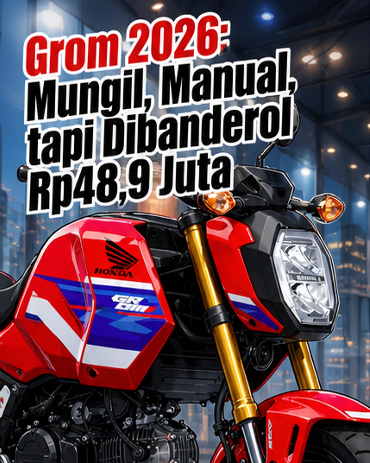 Honda Luncurkan Grom 2026 di Jepang