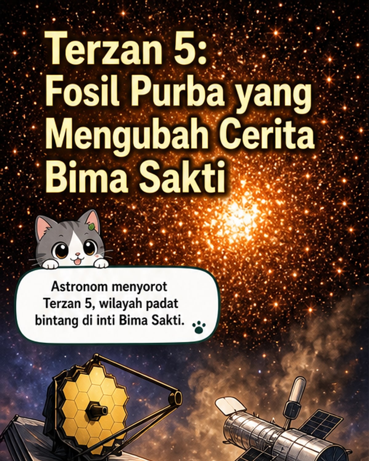 Fosil Galaksi Kuno Ungkap Asal Bima Sakti