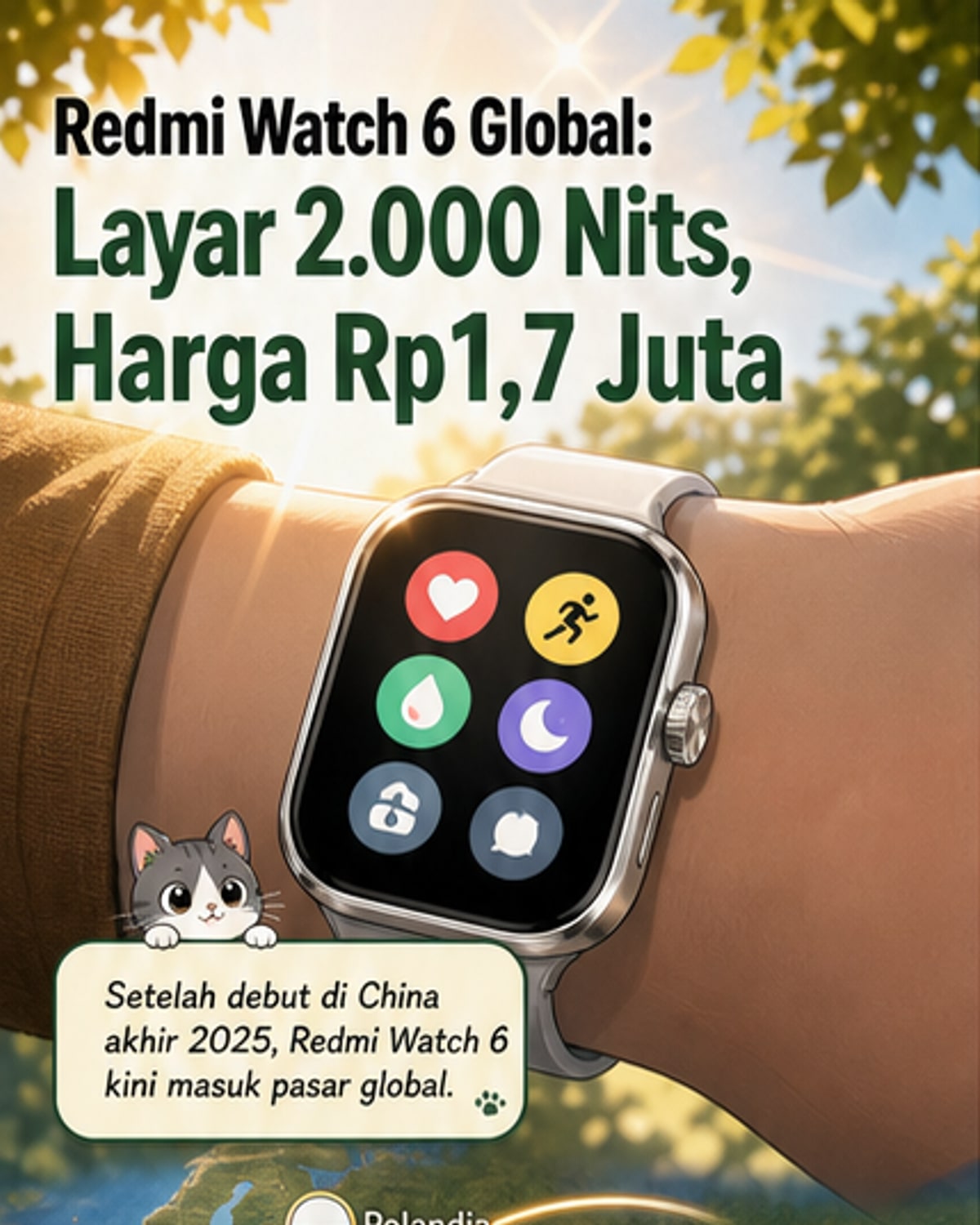 Redmi Watch 6 Meluncur Global