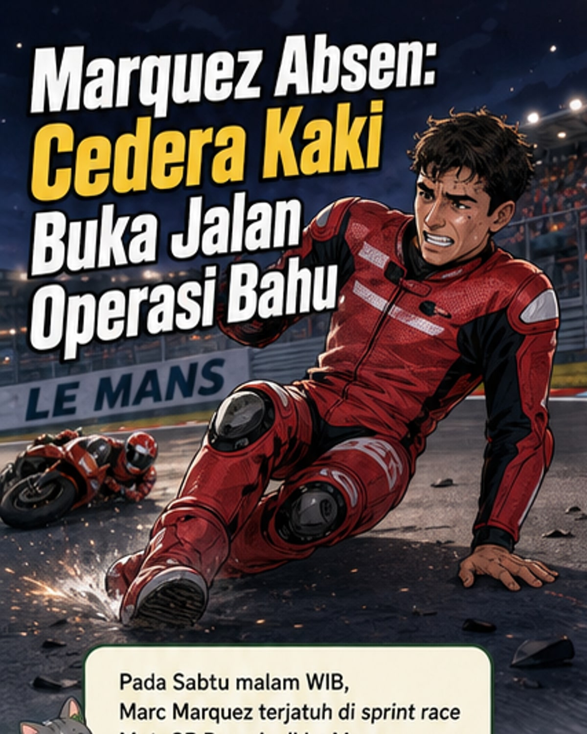 Marquez Cedera Kaki, Percepat Operasi Bahu