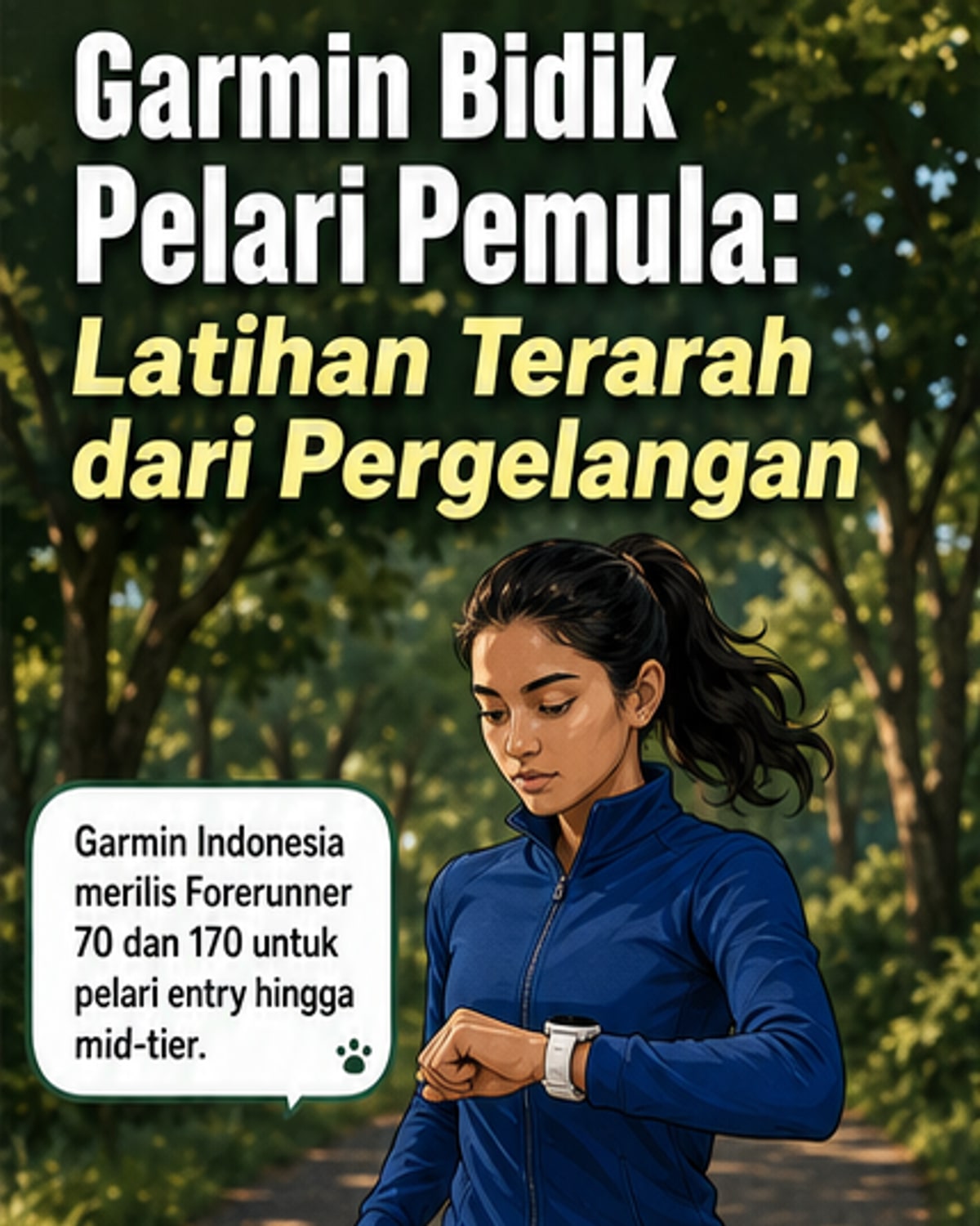 Dua smartwatch Garmin Forerunner 70 dan 170 dengan desain bulat dan layar warna, diperkenalkan untuk pelari pemula di Indonesia.