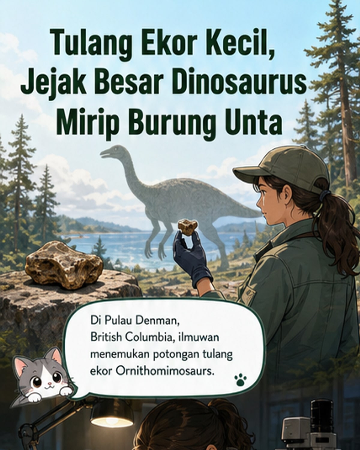 Fosil Dinosaurus Mirip Burung Unita Ditemukan di Kanada