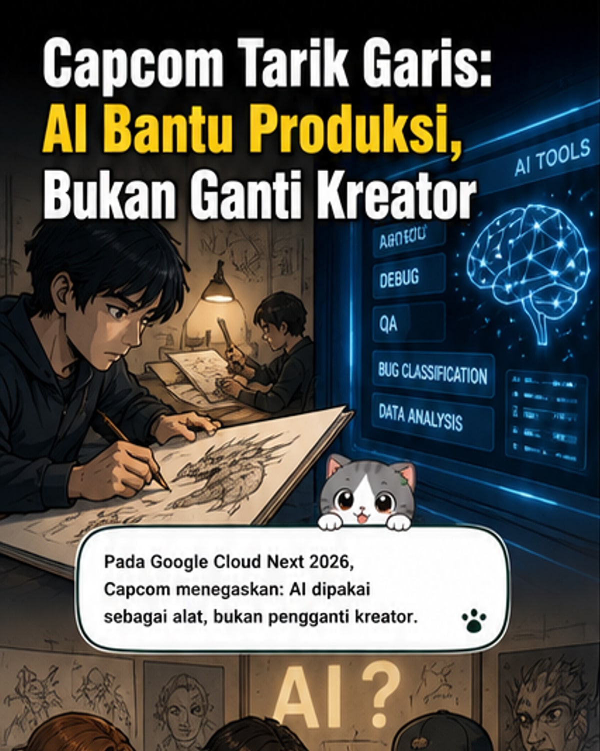 Capcom: AI Hanya Alat, Bukan Pengganti Kreator