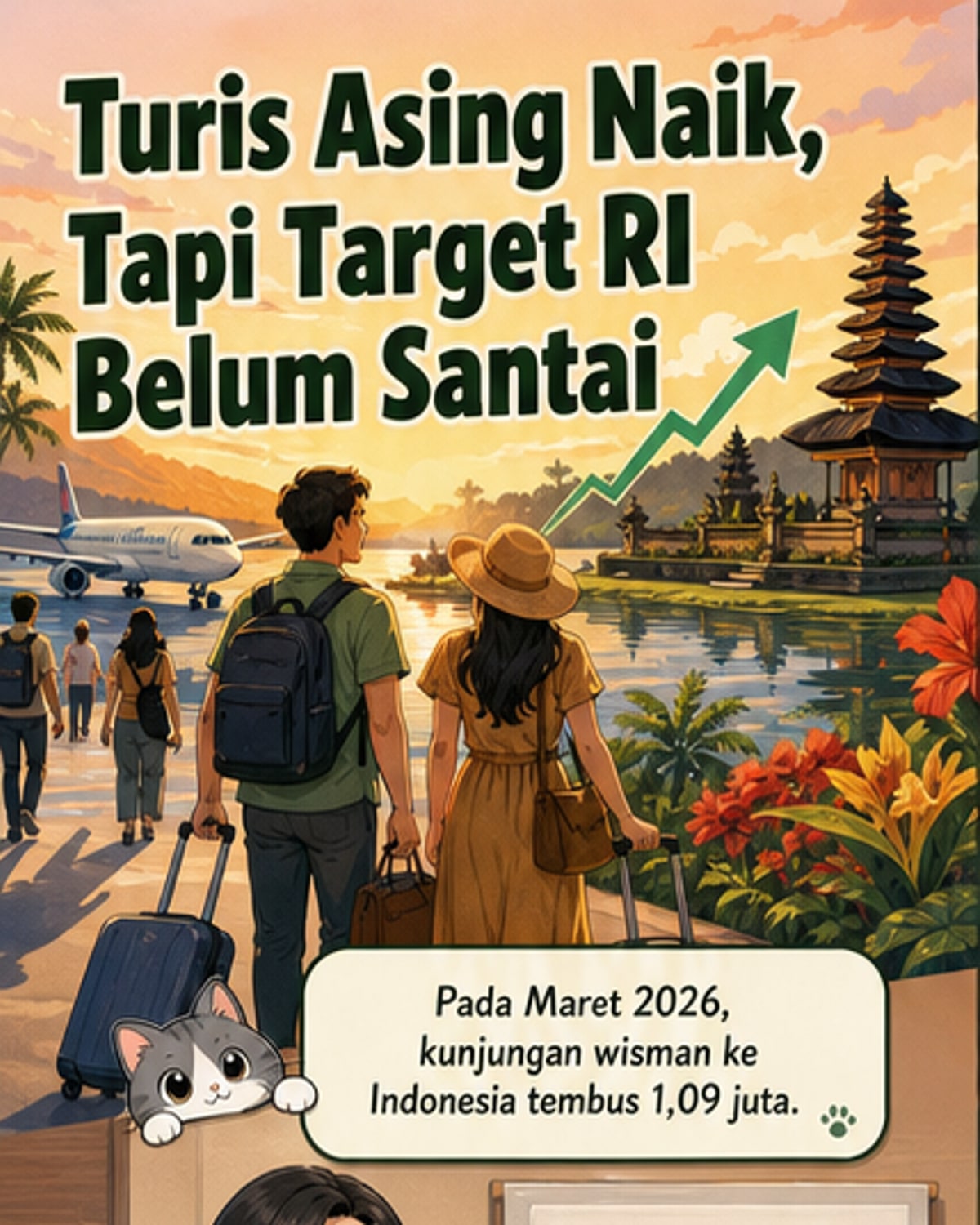 Turis ke RI Naik, Malaysia Terbanyak
