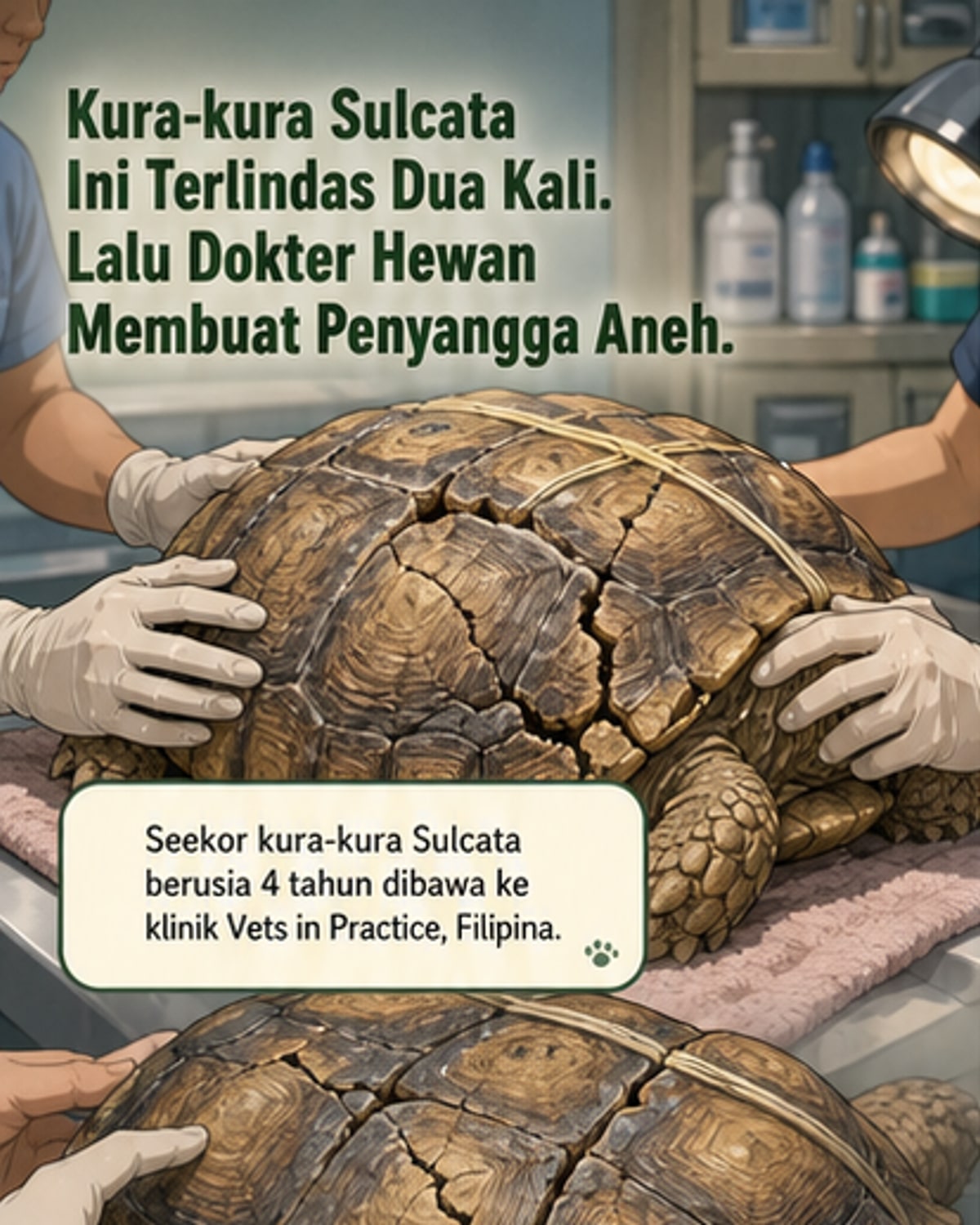 Kura-kura Terlindas Dua Kali, Hidup Kembali