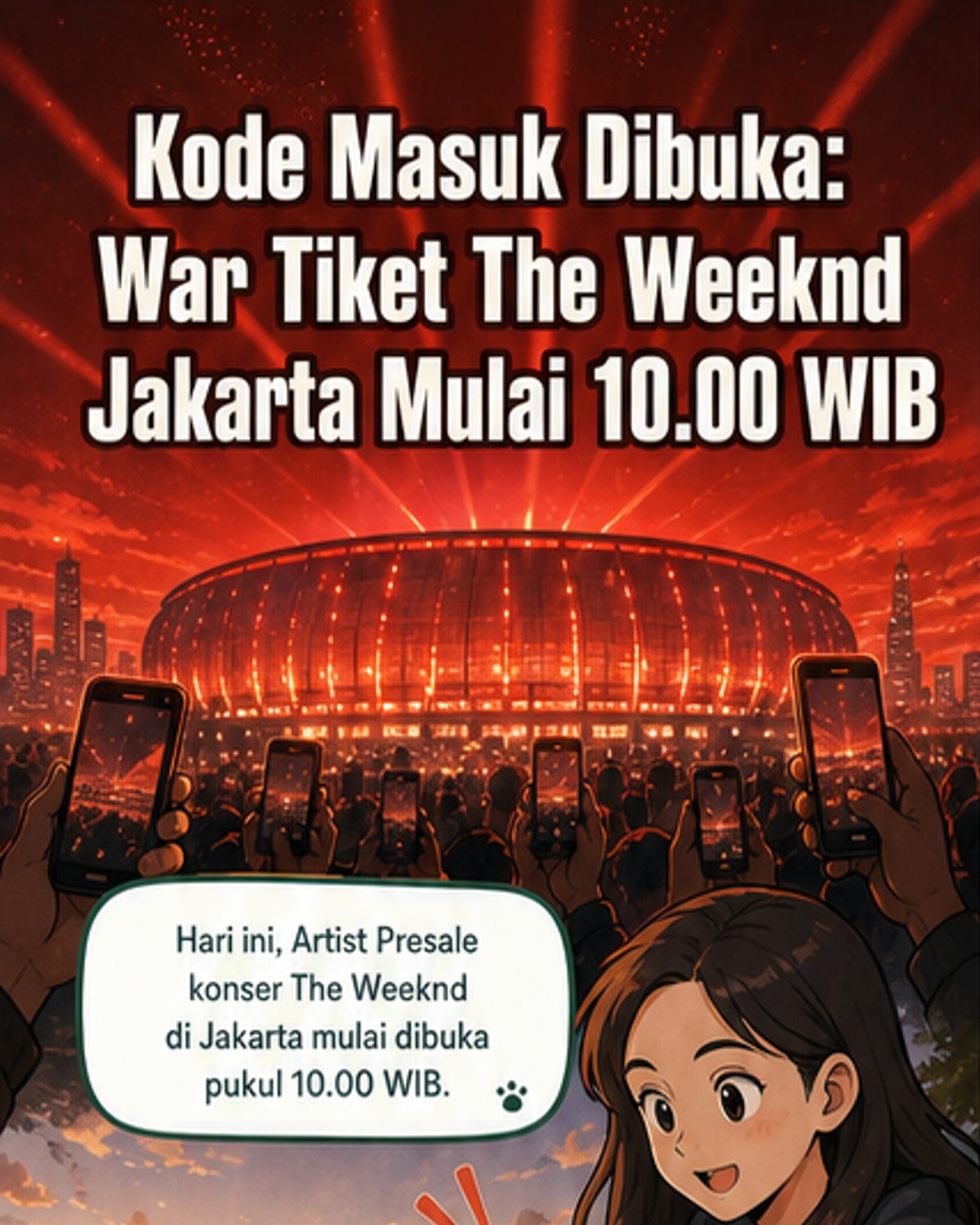 Presale Tiket Konser The Weeknd Dibuka