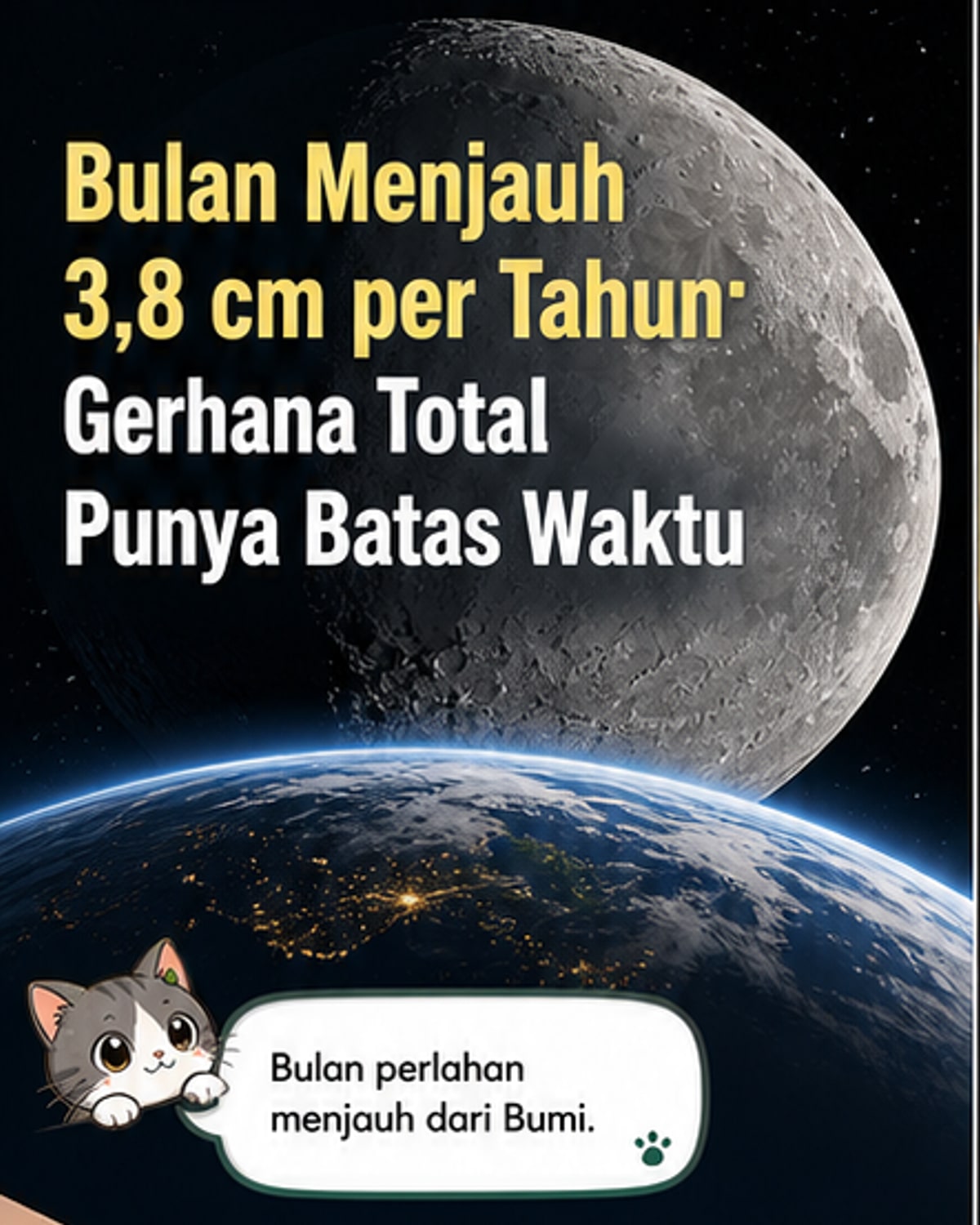 Bulan Terus Menjauh, Gerhana Matahari Total Akan Hilang