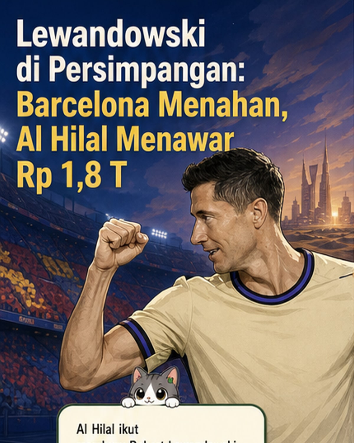 Lewandowski ke Al Hilal dengan Gaji Rp 1,8 T?