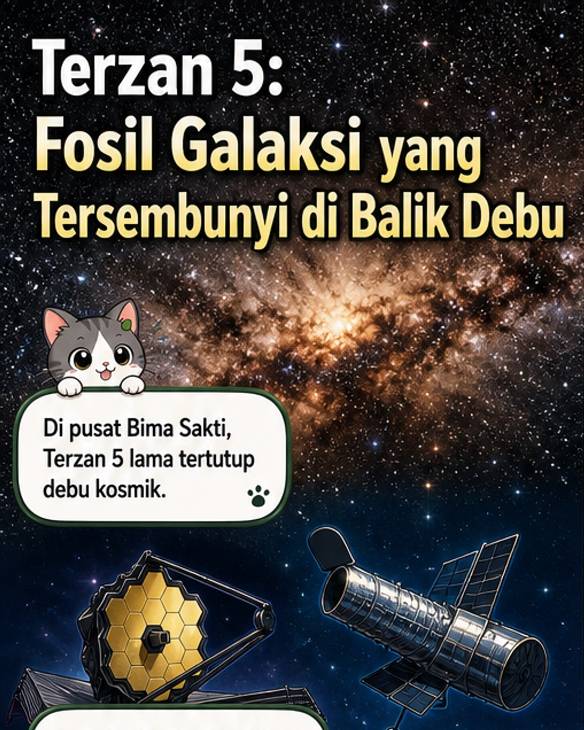 Fosil Galaksi Kuno Ditemukan di Pusat Bima Sakti