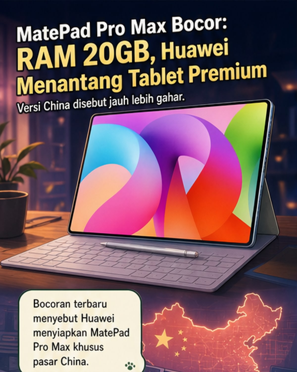 Huawei Bocorkan Spesifikasi MatePad Pro Max