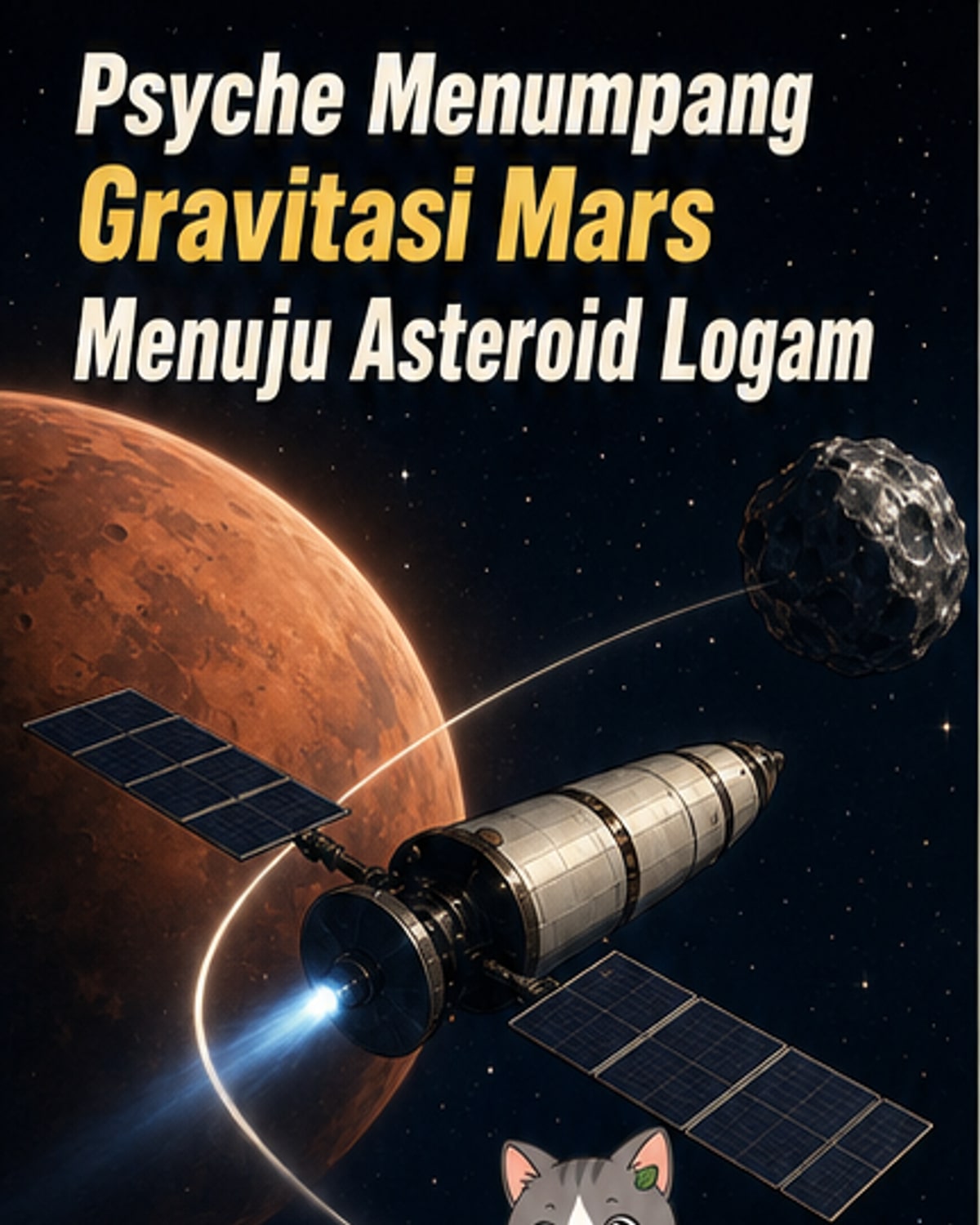 Wahana Psyche Manfaatkan Mars