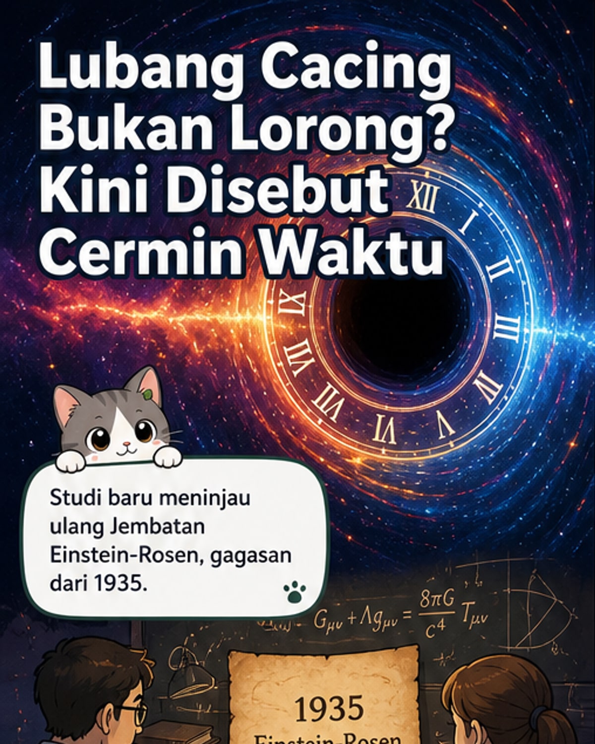 Lubang Cacing Bukan Terowongan, Tapi Cermin Waktu