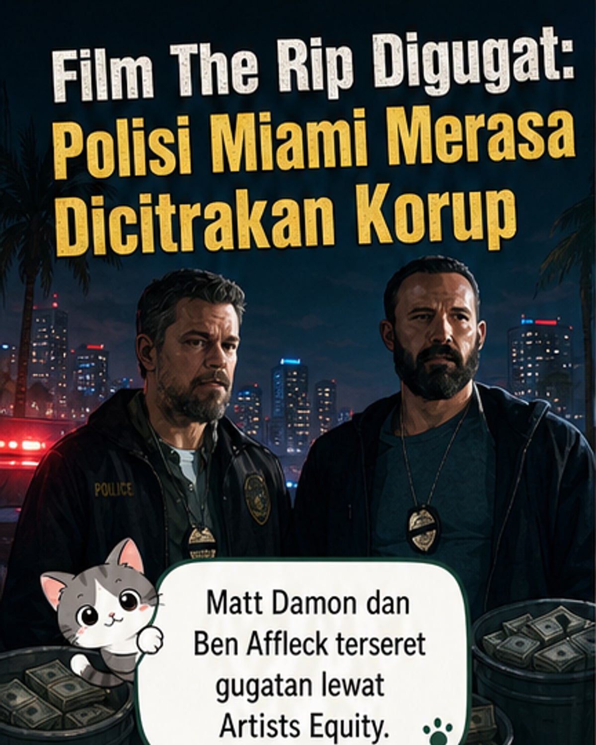 Dua Polisi Miami Gugat Matt Damon & Ben Affleck