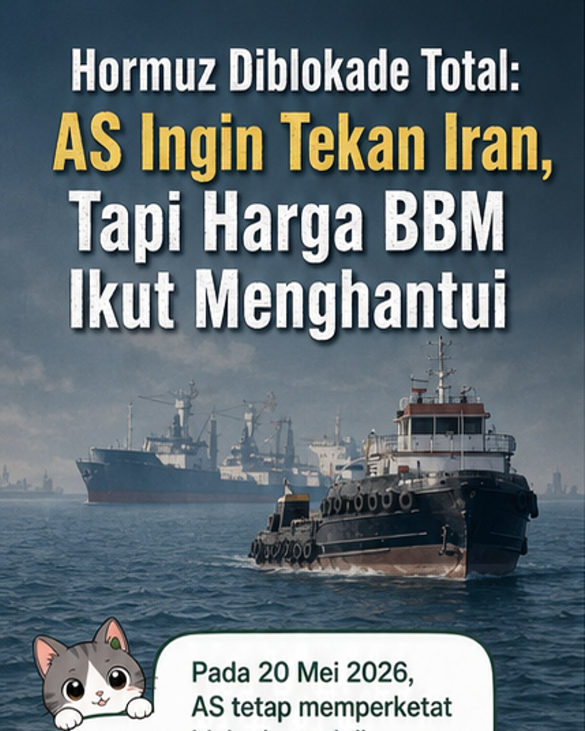 AS Pertahankan Blokade Selat Hormuz
