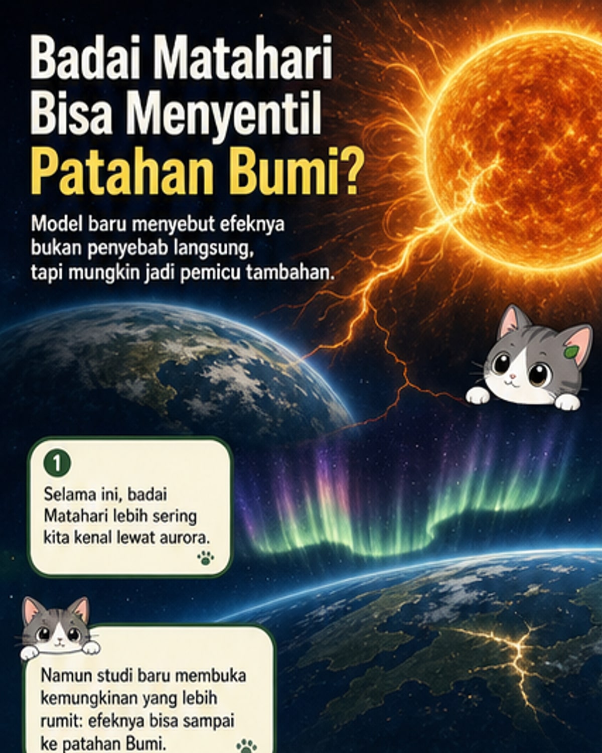 Badai Matahari Bisa Picu Gempa?