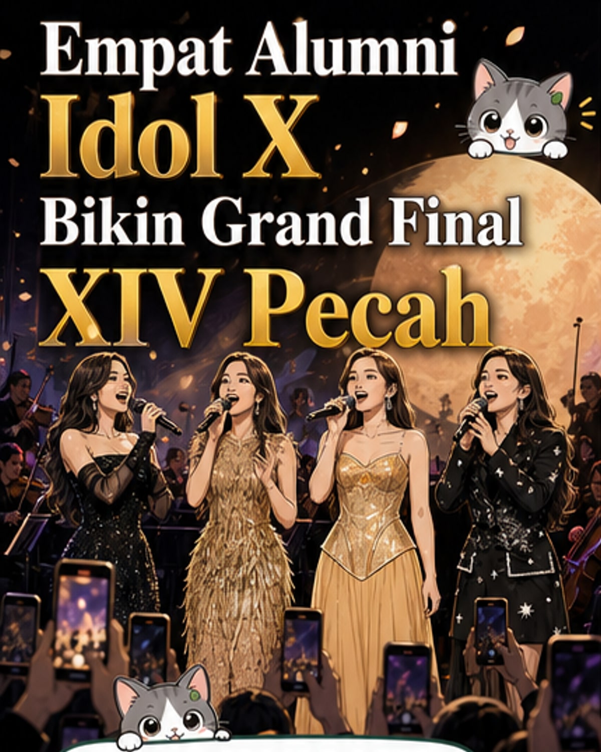 Reuni Lyodra, Tiara, Ziva, dan Keisya Guncang Panggung