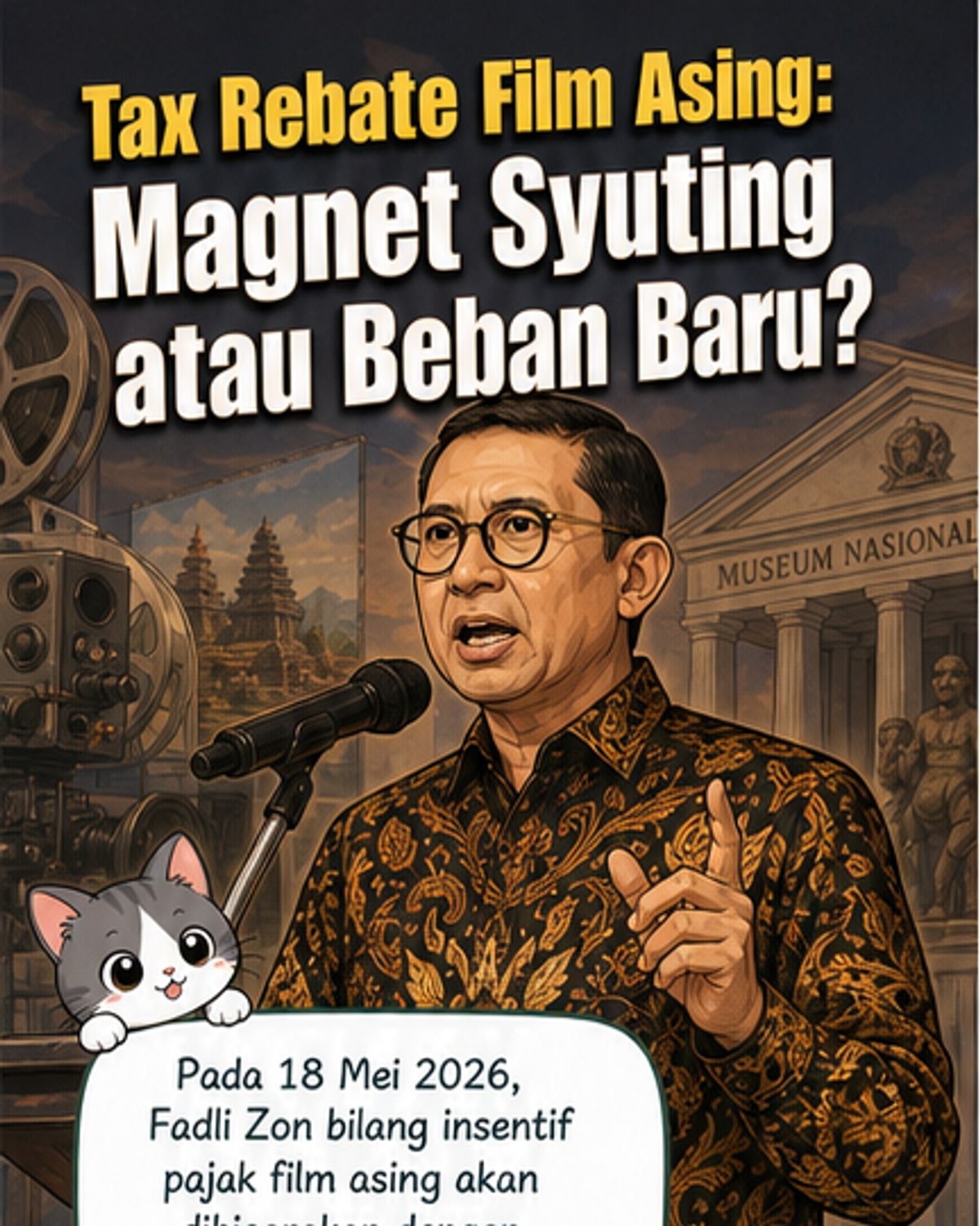 Insentif Pajak untuk Film Asing Diperjuangkan