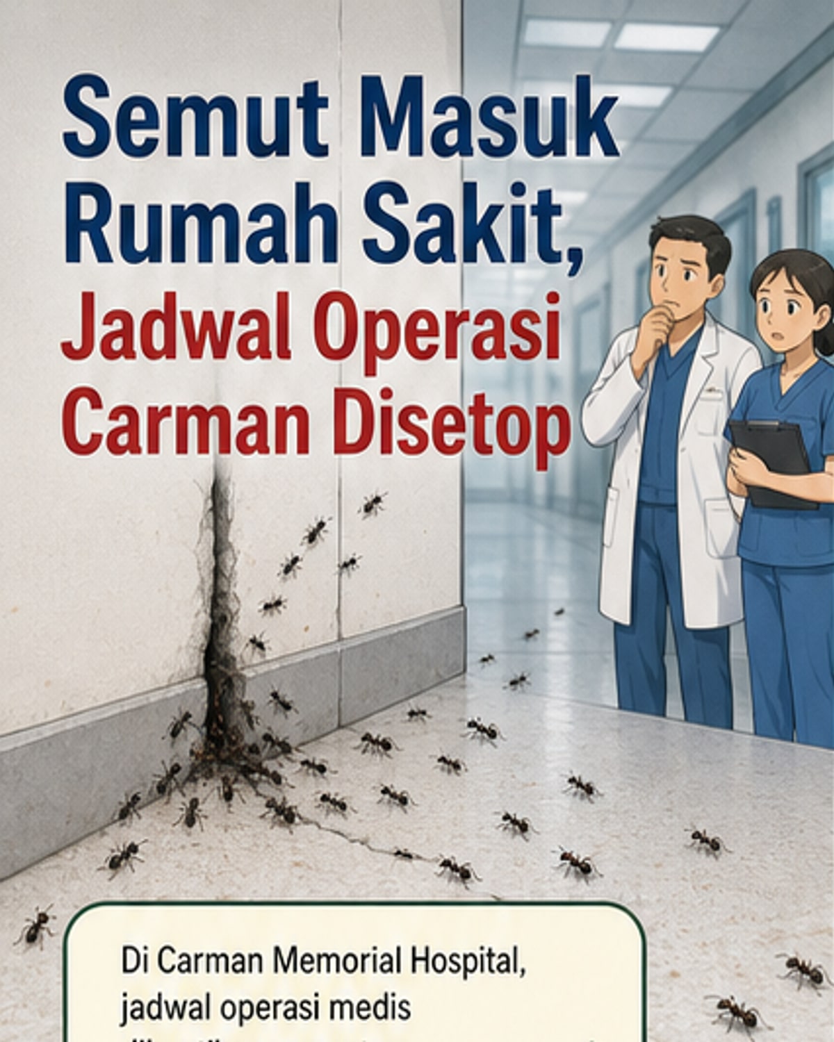 Koloni Semut Lumpuhkan Rumah Sakit