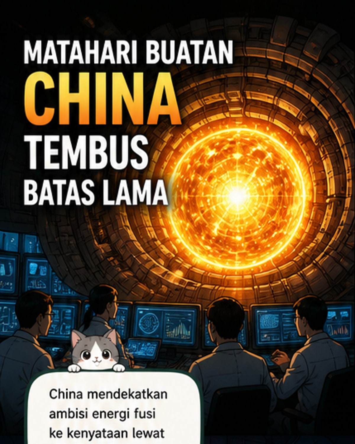 Reaktor Fusi China Tembus Batas Plasma