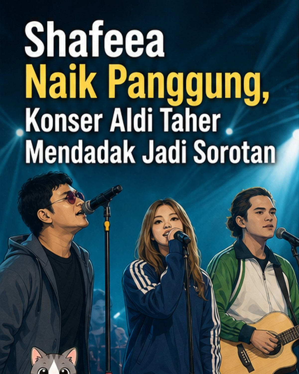 Shafeea Ahmad Tampil di Konser Aldi Taher