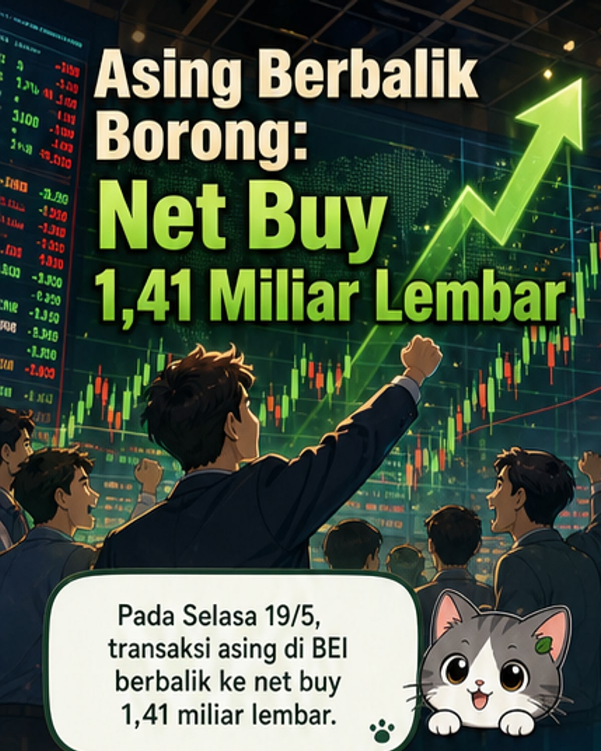 Investor Asing Borong Saham Indonesia