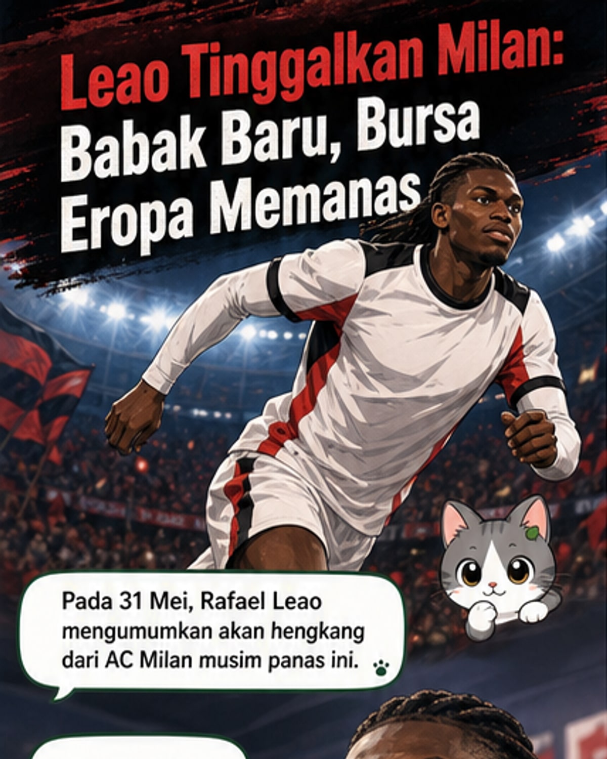 Leao pamit dari AC Milan
