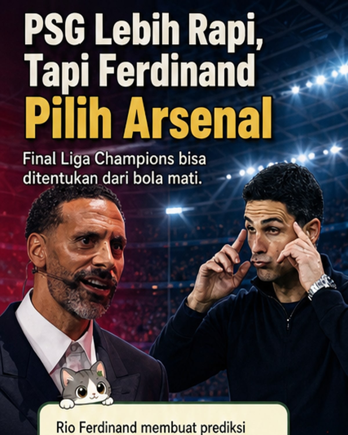 Ferdinand yakin Arsenal juara Liga Champions