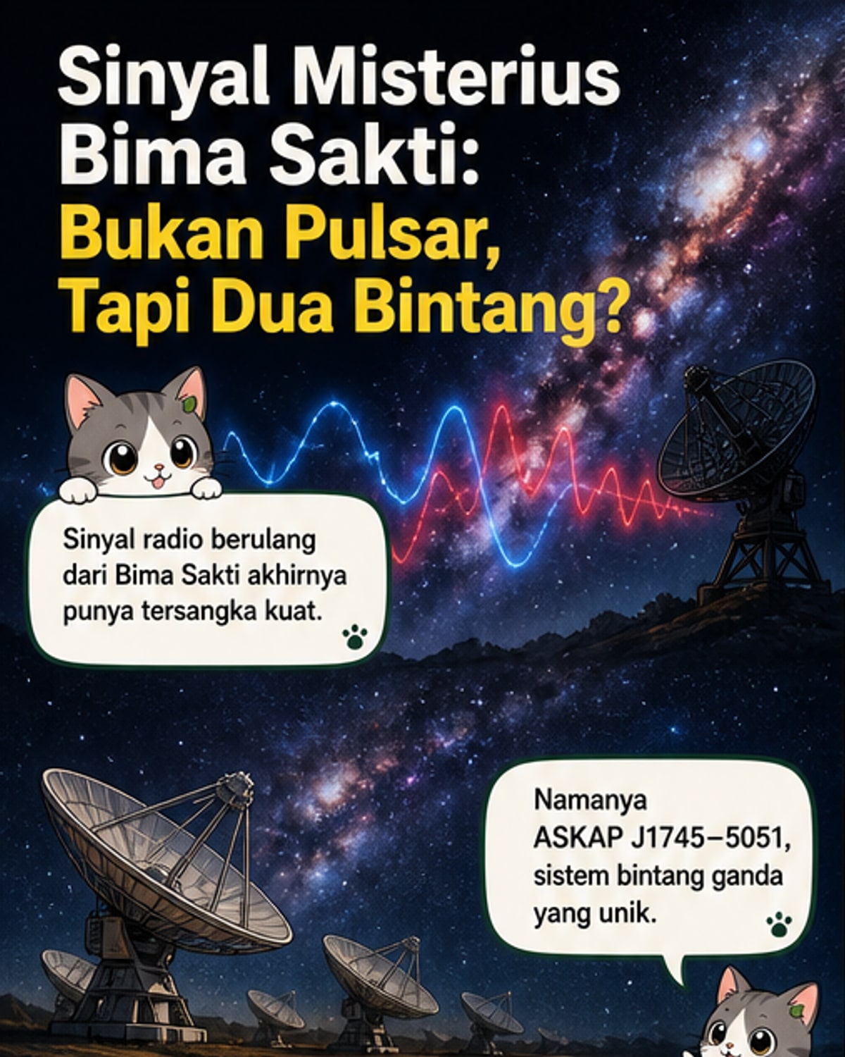 Sinyal Radio Misterius dari Bima Sakti Terpecahkan