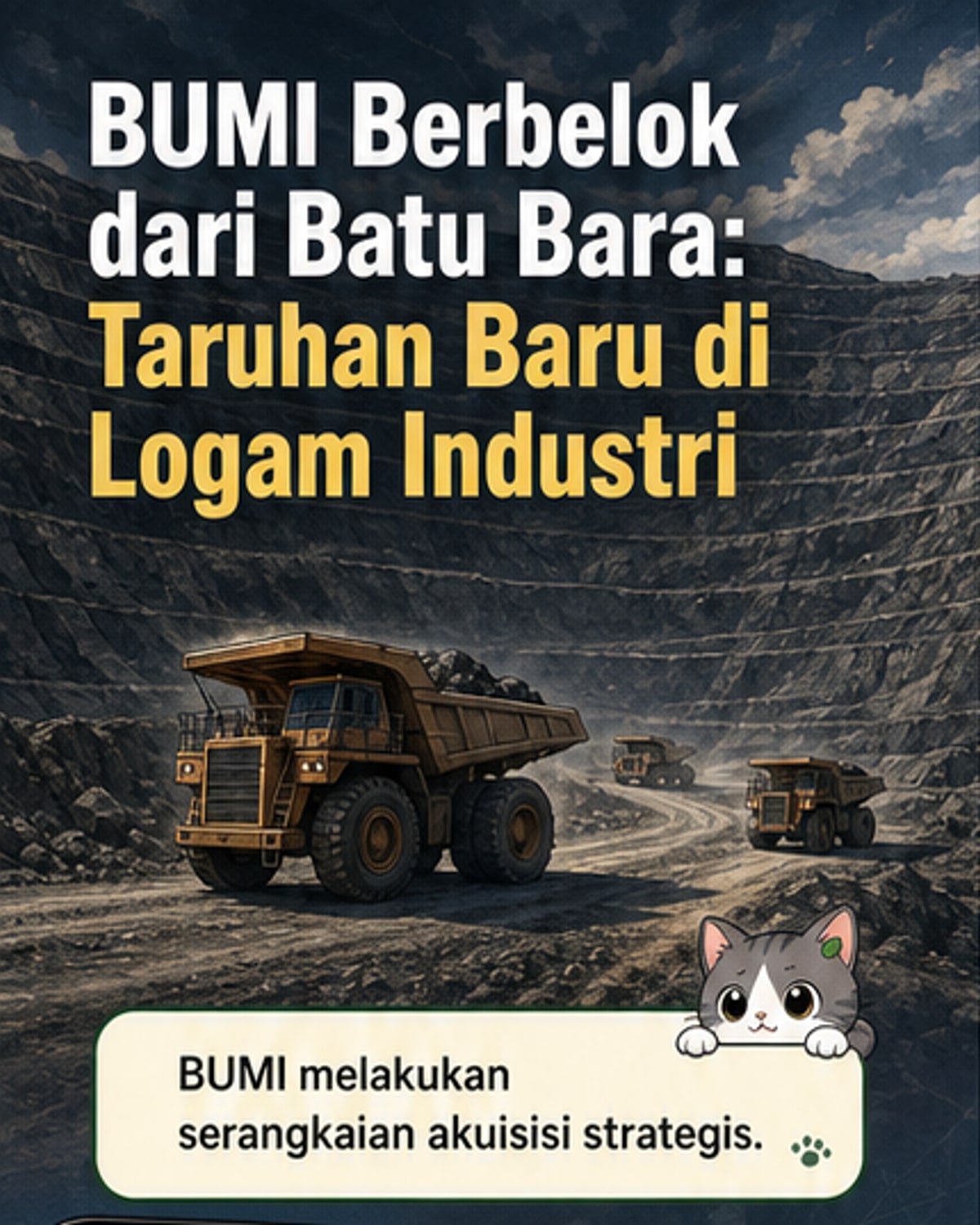 BUMI Perluas Bisnis ke Logam Strategis
