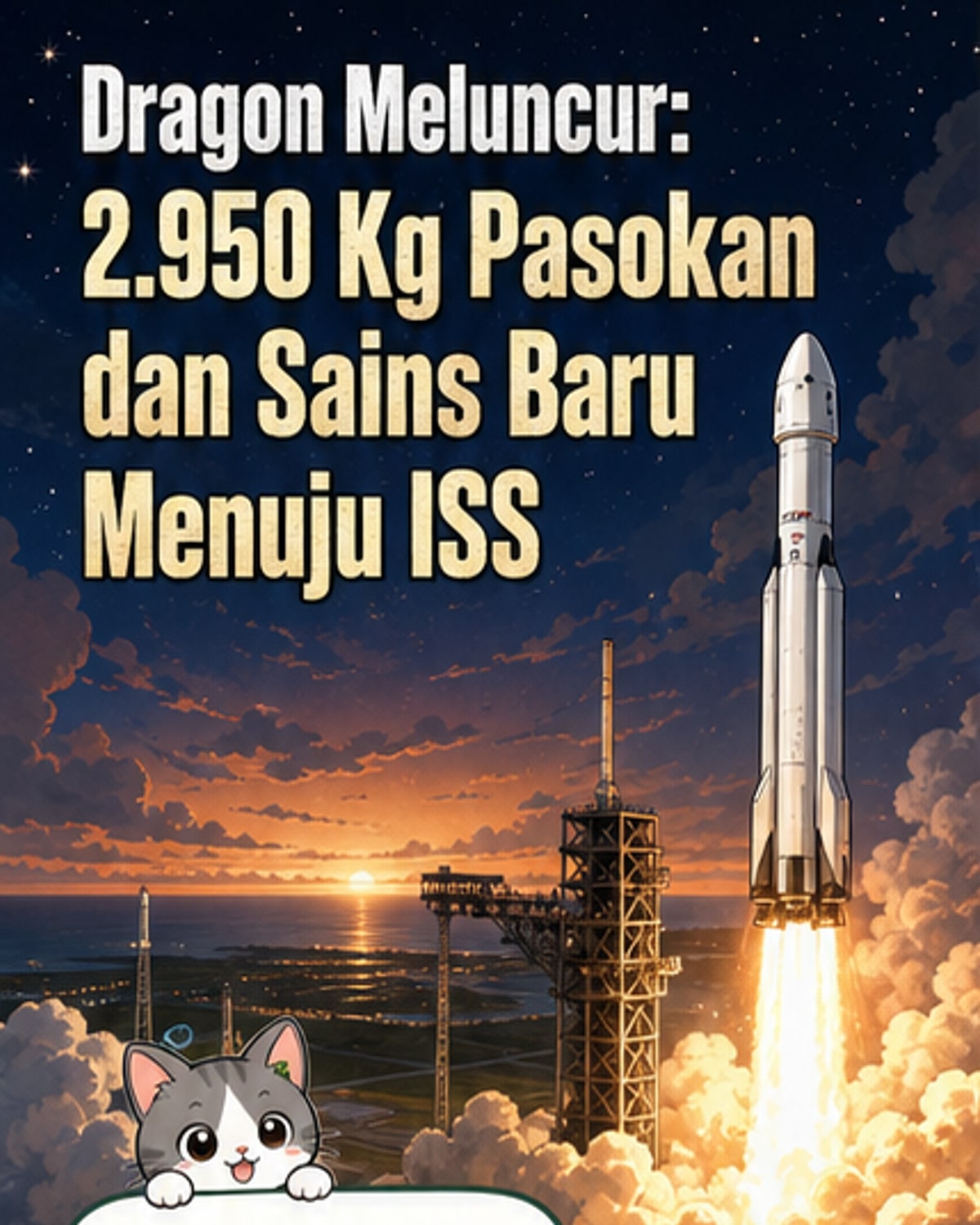 Dragon Bawa Kargo Ilmiah ke ISS