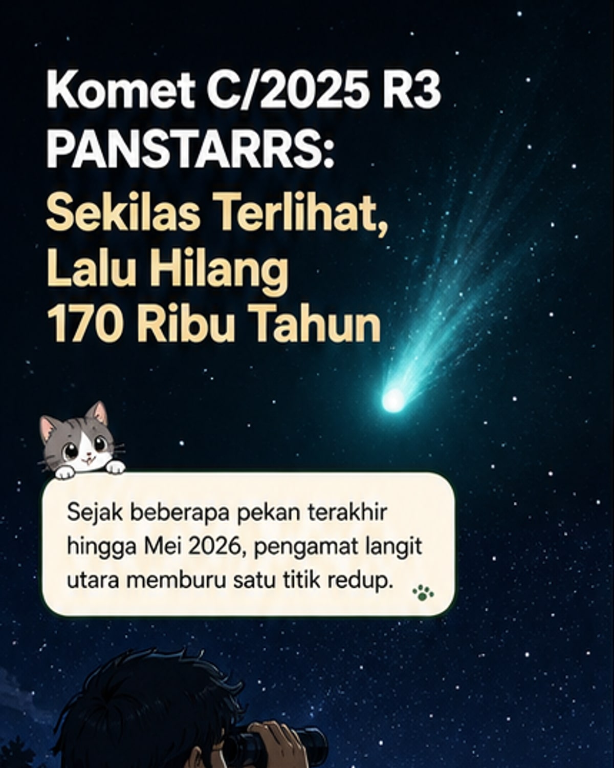 Komet PANSTARRS Lintas Bumi