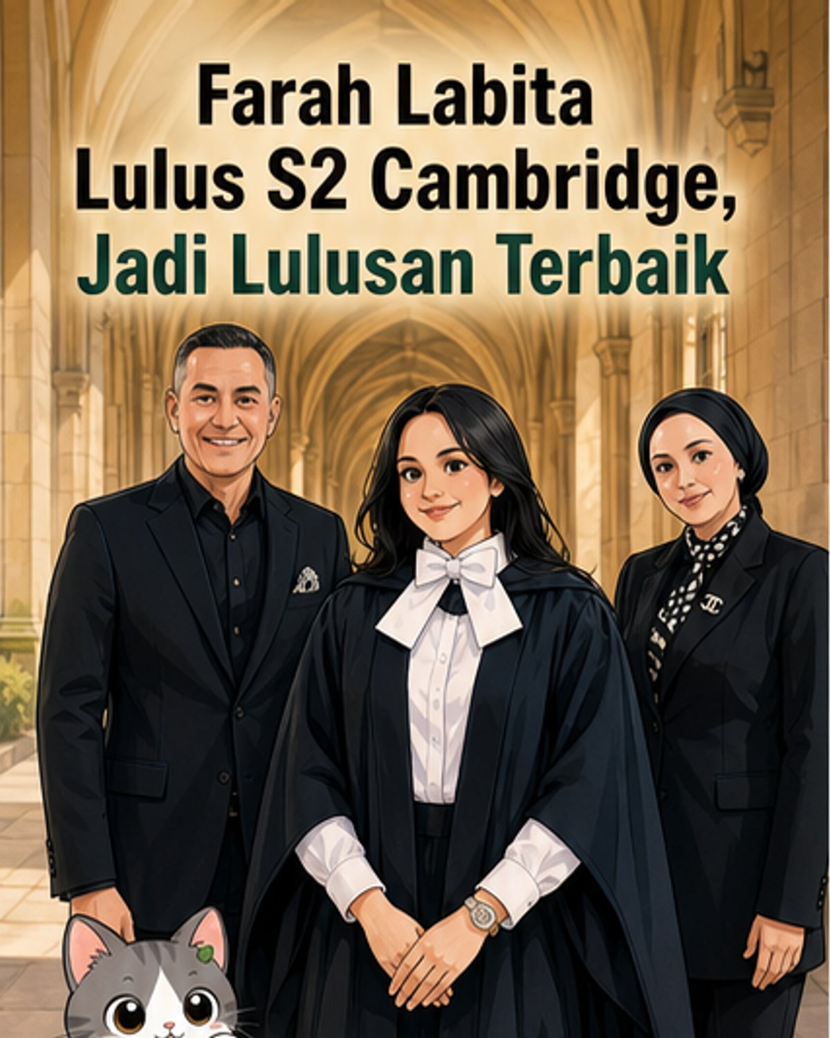 Putri Ferdy Hasan Lulusan Terbaik di Cambridge
