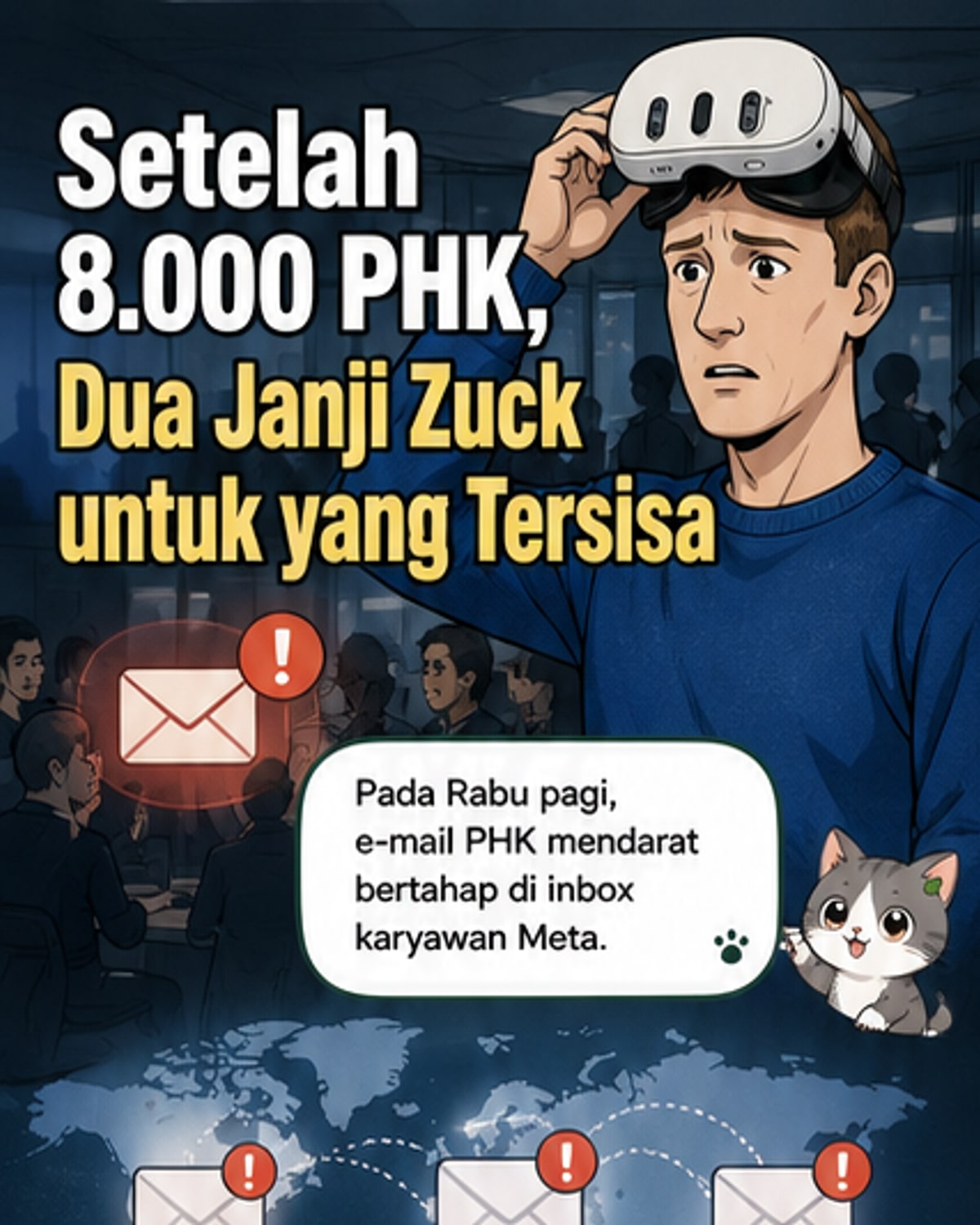 Zuckerberg janjikan stabilitas untuk karyawan Meta