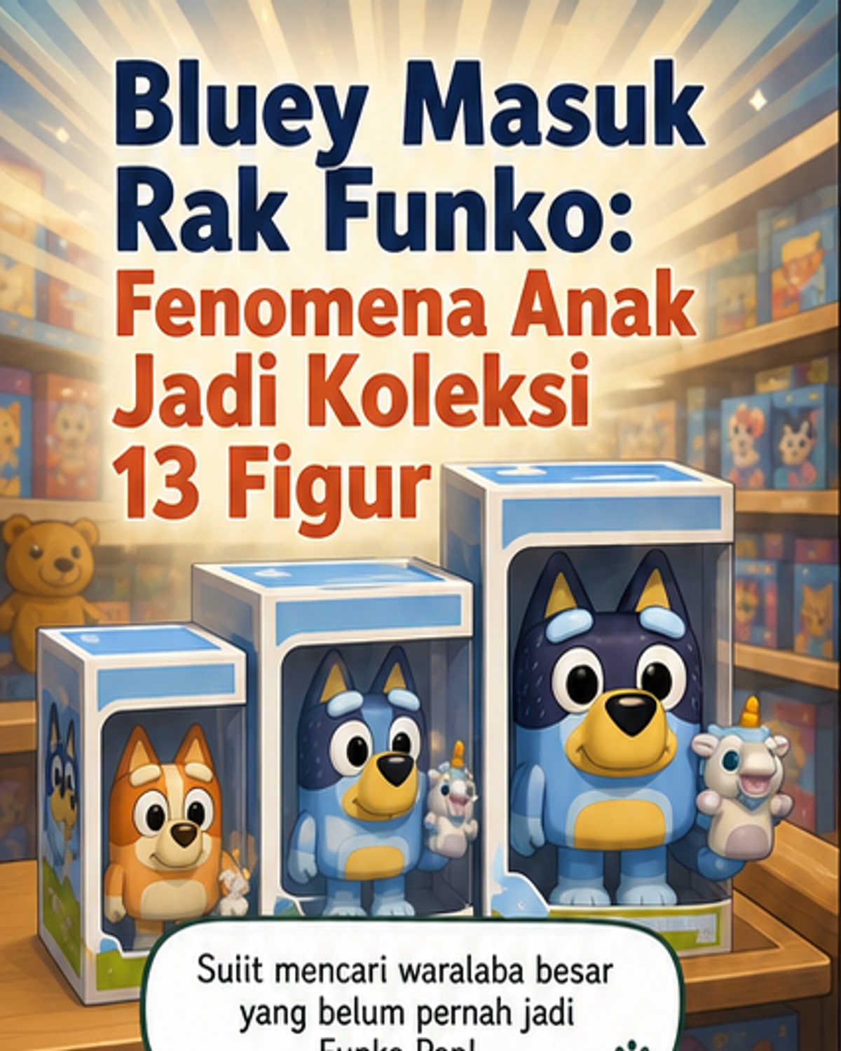 Keluarga Bluey Hadir dalam Koleksi Funko Pop!