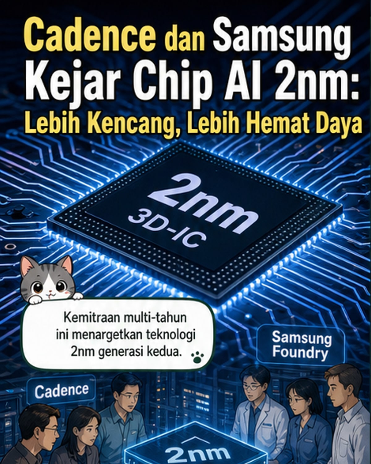 Cadence dan Samsung Kembangkan Chip 2nm