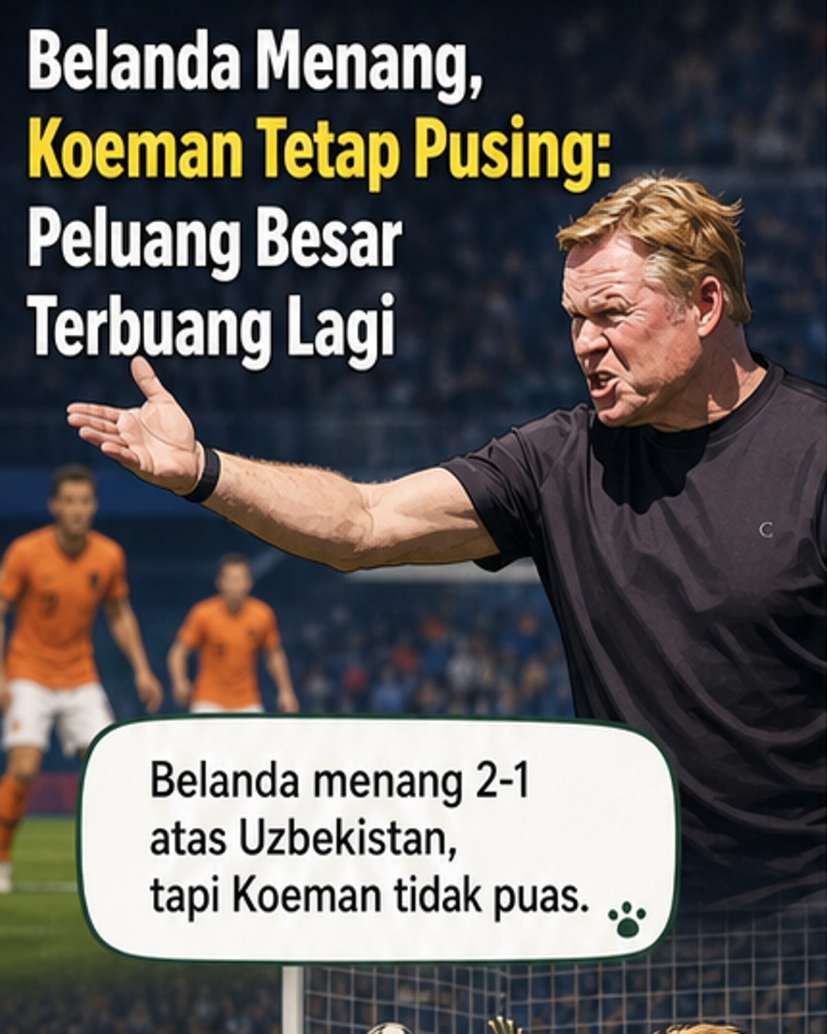 Koeman Soroti Ketajaman Belanda