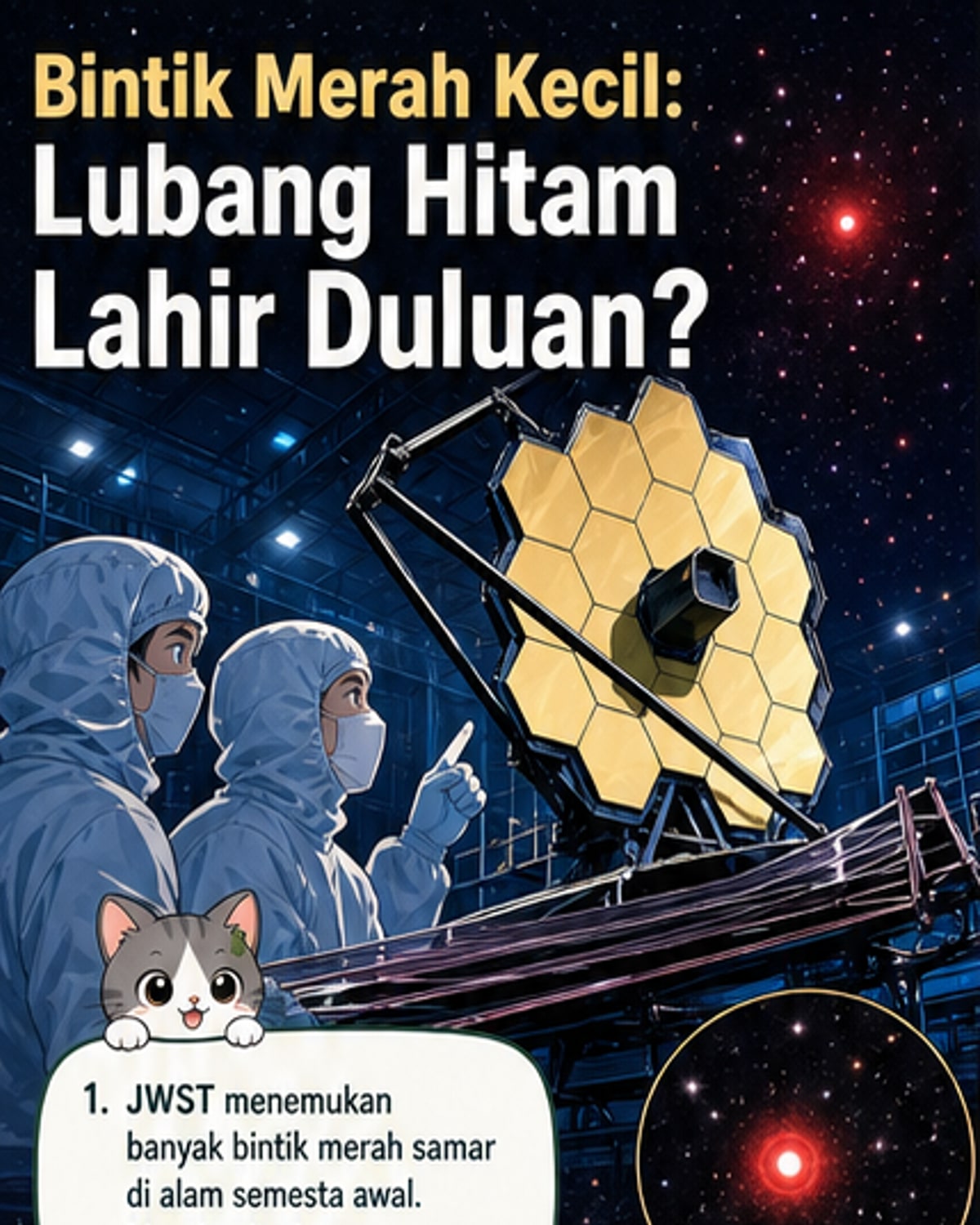 Lubang hitam raksasa lahir sebelum galaksi